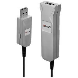 LINDY USB kabel USB 3.2 Gen1 (USB 3.0 / USB 3.1 Gen1) USB-A zástrčka, USB-A zásuvka 50.00 m černá, šedá 42701
