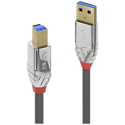 LINDY USB kabel USB 3.2 Gen1 (USB 3.0 / USB 3.1 Gen1) USB-A zástrčka, USB-B zástrčka 2.00 m šedá 36662