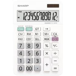 Sharp EL-334W stolní kalkulačka bílá Displej (počet míst): 12 na baterii, solární napájení (š x v x h) 112 x 170 x 14 mm