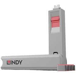 LINDY Zámek k portu USB-C® Lindy sada 4 ks růžová vč. 1 klíče 40425