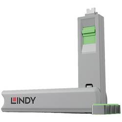 LINDY Zámek k portu USB-C® Kabel-/Adapterset sada 4 ks zelená vč. 1 klíče 40426