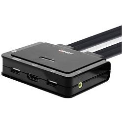LINDY přepínač KVM HDMI myš, klávesnice 3840 x 2160 Pixel