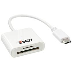 LINDY Lindy externí čtečka paměťových karet microSD, SD, USB-C® USB 3.2 (1. generace) bílá