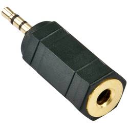 LINDY 35622 Lindy jack audio adaptér [1x jack zástrčka 2,5 mm - 1x jack zásuvka 3,5 mm] černá