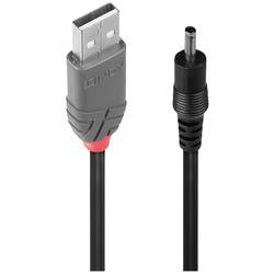 LINDY USB kabel USB 2.0 USB-A zástrčka, DC zástrčka 3,5 mm 1.50 m černá s USB 70266