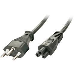 LINDY napájecí kabel [1x švýcarská zástrčka - 1x IEC C5 spojka] 2.00 m černá