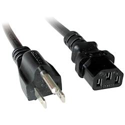 LINDY napájecí kabel [1x USA zástrčka - 1x IEC C13 zásuvka 10 A] 3.00 m černá