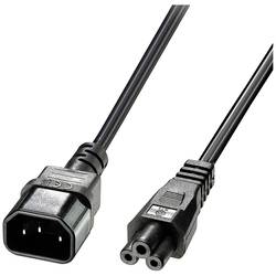 LINDY napájecí kabel [1x IEC zástrčka C14 10 A - 1x IEC C5 spojka] 1.00 m černá