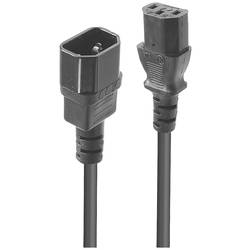 LINDY napájecí kabel [1x IEC zástrčka C14 10 A - 1x IEC C13 zásuvka 10 A] 1.00 m černá