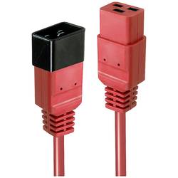 LINDY napájecí prodlužovací kabel [1x IEC C19 zásuvka 16 A - 1x IEC zástrčka C20 16 A] 3.00 m černá, červená