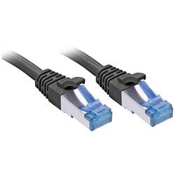 LINDY 47410 RJ45 síťové kabely, propojovací kabely CAT 6A S/FTP 0.30 m černá 1 ks