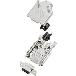 TRU COMPONENTS TCDTPKM09HDS15K 7709164-SR sada D-SUB zásuvková lišta 180 ° Pólů: 15 pájecí kalíšek 1 ks