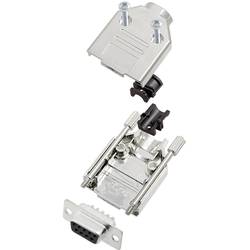 TRU COMPONENTS TCDTPKM09DMSK 7709860 sada D-SUB zásuvková lišta 180 ° Pólů: 9 pájecí kalíšek 1 ks