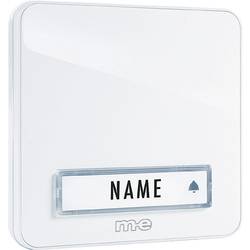 m-e modern-electronics KTA-1 W deska zvonku se jmenovkou 1násobné bílá 12 V/1 A