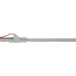 Renkforce RF-4724934 RJ45 síťové kabely, propojovací kabely CAT 6 S/FTP 2.00 m šedá s ochranou, pozlacené kontakty, samozhášecí 1 ks