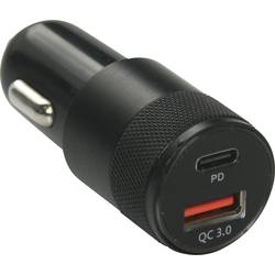 IWH Nabíjecí zástrčka Quick Dual USB-C pro auto 3 A. Proudová zatížitelnost (max.)=3 A 12 V, 24 V