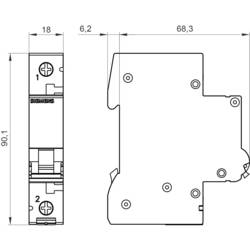Siemens 5SL61326 5SL6132-6 elektrický jistič 1pólový 32 A 230 V, 400 V