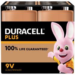 Duracell MN1604 Plus baterie 9 V alkalicko-manganová 9 V 4 ks