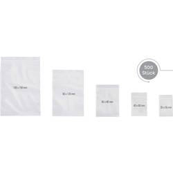 uzavíratelný sáček bez popisných štítků transparentní polyetylén 1 sada