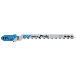 Bosch Accessories 2608634237 Pilový plátek do kmitací pily T 118 EOF - Flexible for Metal 5 ks