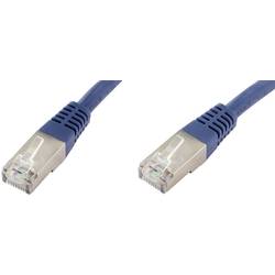 econ connect F6TP0,5BL RJ45 síťové kabely, propojovací kabely CAT 6 S/FTP 0.50 m modrá párové stínění 1 ks