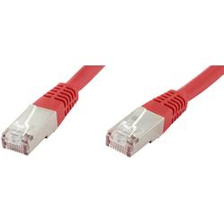 econ connect F6TP1RT RJ45 síťové kabely, propojovací kabely CAT 6 S/FTP 1.00 m červená párové stínění 1 ks
