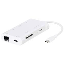 Vivanco USB-C® adaptér [1x USB-C® zástrčka - 7x HDMI zásuvka, slot pro micro SD karty, RJ45 zásuvka, slot na SD karty, USB 3.2 gen. 1 zásuvka A, USB 3.2 gen. 1