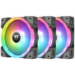 Thermaltake CL-F143-PL12SW-A PC větrák s krytem černá, transparentní, RGB (š x v x h) 120 x 120 x 25 mm vč. ovládání RGB osvětlení