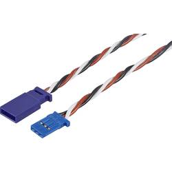 Modelcraft servo prodlužovací kabel [1x Futaba zástrčka - 1x Futaba zásuvka] 25.00 cm 0.50 mm² silikonový, kroucený