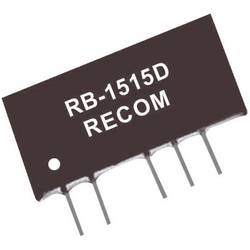 RECOM RB-1212D DC/DC měnič napětí do DPS 12 V/DC 5 V/DC 42 mA 1 W Počet výstupů: 2 x Obsah 1 ks