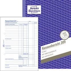 Avery-Zweckform formulář pokladní zprávy 305 DIN A5 bílá Počet listů: 50 samopropisovací: Ne