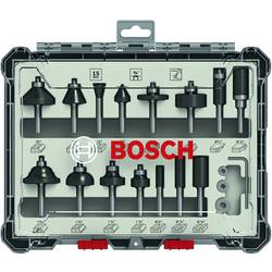 Sada fréz, 15 dřík, 1/4 ks Bosch Professional 2607017473