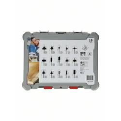 Sada fréz, 15 dřík, 1/4 ks Bosch Professional 2607017473