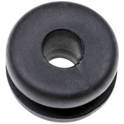 TRU COMPONENTS TC-10820696 kabelová průchodka Průměr svorky (max.) 12 mm Tloušťka montážní desky (max.) 1 mm PVC černá 1000 ks