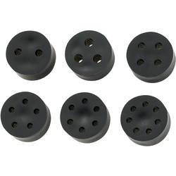 TRU COMPONENTS TC-10820764 TC-MH14-4A203 těsnicí vložka s více průchody PG11 4 x 1.3 - 2.3 mm guma černá 50 ks