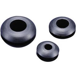 TRU COMPONENTS TC-GMR3225203 kabelová průchodka otevřená Průměr svorky (max.) 25 mm Tloušťka montážní desky (max.) 1.5 mm PVC černá 100 ks