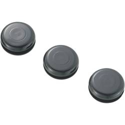 TRU COMPONENTS TC-GMCQR-1006203 kabelová průchodka uzavřená Průměr svorky (max.) 6.4 mm Tloušťka montážní desky (max.) 1.7 mm PVC černá 100 ks