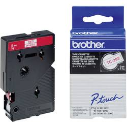 páska do štítkovače Brother TC TC-292 Barva pásky: bílá Barva písma:červená 9 mm 7.7 m