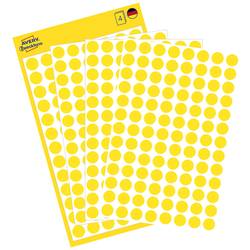 Avery-Zweckform 3013 popisovače etiket Ø 8 mm žlutá 416 ks trvalé papír