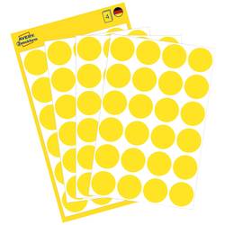 Avery-Zweckform 3007 popisovače etiket Ø 18 mm žlutá 96 ks trvalé papír