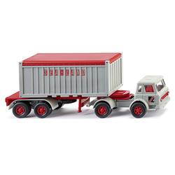 Wiking 052501 H0 model nákladního vozidla Harvester Containersatser 20 „Sealand“