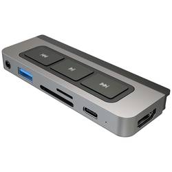 HYPER HD449 1 port USB-C® (USB 3.1) Multiport hub šedá, stříbrná