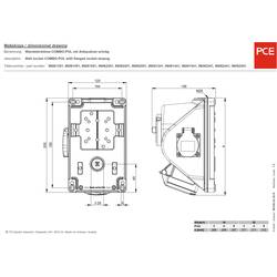 PCE PC Electric 96061551 CEE zásuvka na stěnu 16 A 5pólová 400 V 1 ks