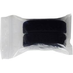 TRU COMPONENTS 909-330-Bag pásek se suchým zipem lepicí háčková a flaušová část (d x š) 1000 mm x 20 mm černá 1 pár