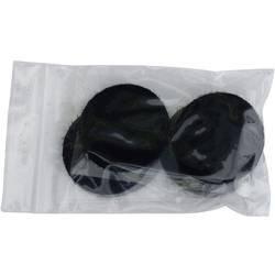 TRU COMPONENTS 684-330-Bag kulaté suché zipy, lepicí, háčková a flaušová část, (Ø) 47 mm, černá, 4 pár