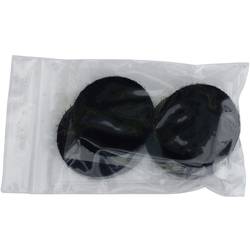 TRU COMPONENTS 684-330-Bag kulaté suché zipy lepicí háčková a flaušová část (Ø) 47 mm černá 4 pár