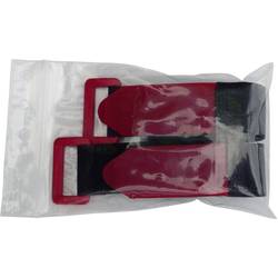 TRU COMPONENTS 688-330-Bag pásek se suchým zipem s páskem háčková a flaušová část (d x š) 300 mm x 25 mm černá, červená 2 ks