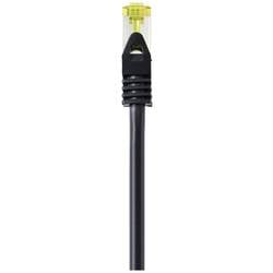 Renkforce RF-4995162 RJ45 síťové kabely, propojovací kabely CAT 6a (surový kabel CAT 7) S/FTP 3.00 m černá krytí TPE, flexibilní provedení, samozhášecí 1 ks