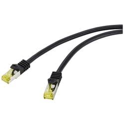 Renkforce RF-4995164 RJ45 síťové kabely, propojovací kabely CAT 6a (surový kabel CAT 7) S/FTP 5.00 m černá krytí TPE, flexibilní provedení, samozhášecí 1 ks