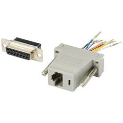 TRU COMPONENTS D-SUB adaptér D-SUB zásuvka 15pólová - RJ45 zásuvka 1 ks